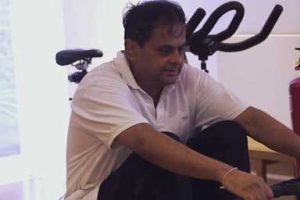 Pradeep working towards his personal fitness goals